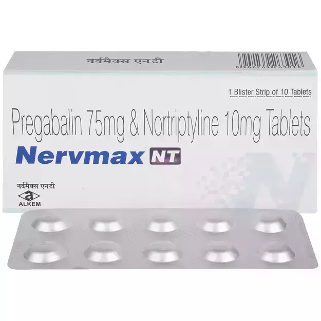 Nervmax NT 75mg/10mg Tablet